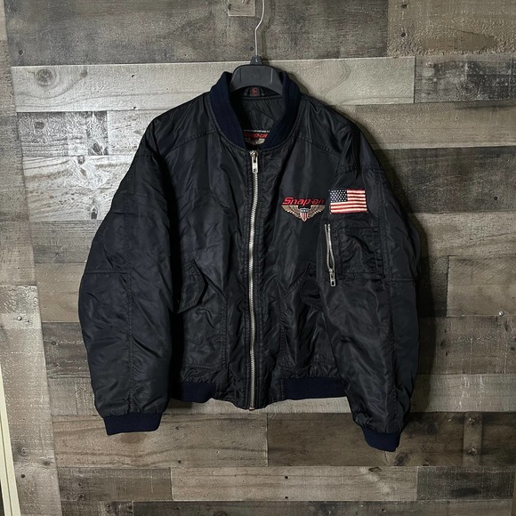 SOLD Snap-On Bomber Jacket Large - Picture 1 of 5